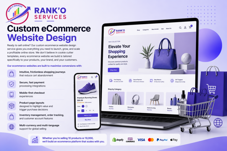 Custom eCommerce Website Design - Ranko Services